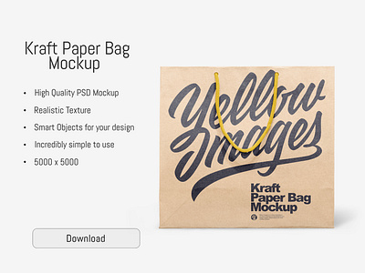 Kraft Paper Bag Mockup PSD 3d bagmockup branding design graphic design logo mockup mockupdesign pack package psdmockup visualization