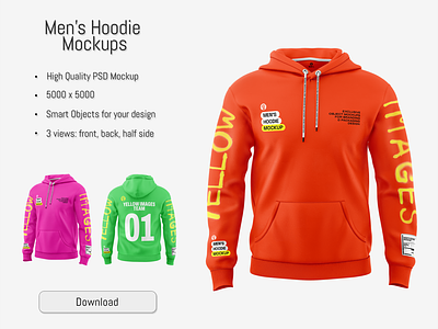 Hoodie Mockups PSD 5k