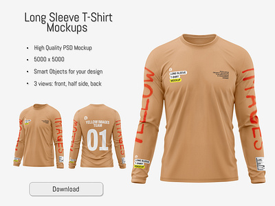 Long Sleeve Tee Template designs, themes, templates and graphic elements Dribbble