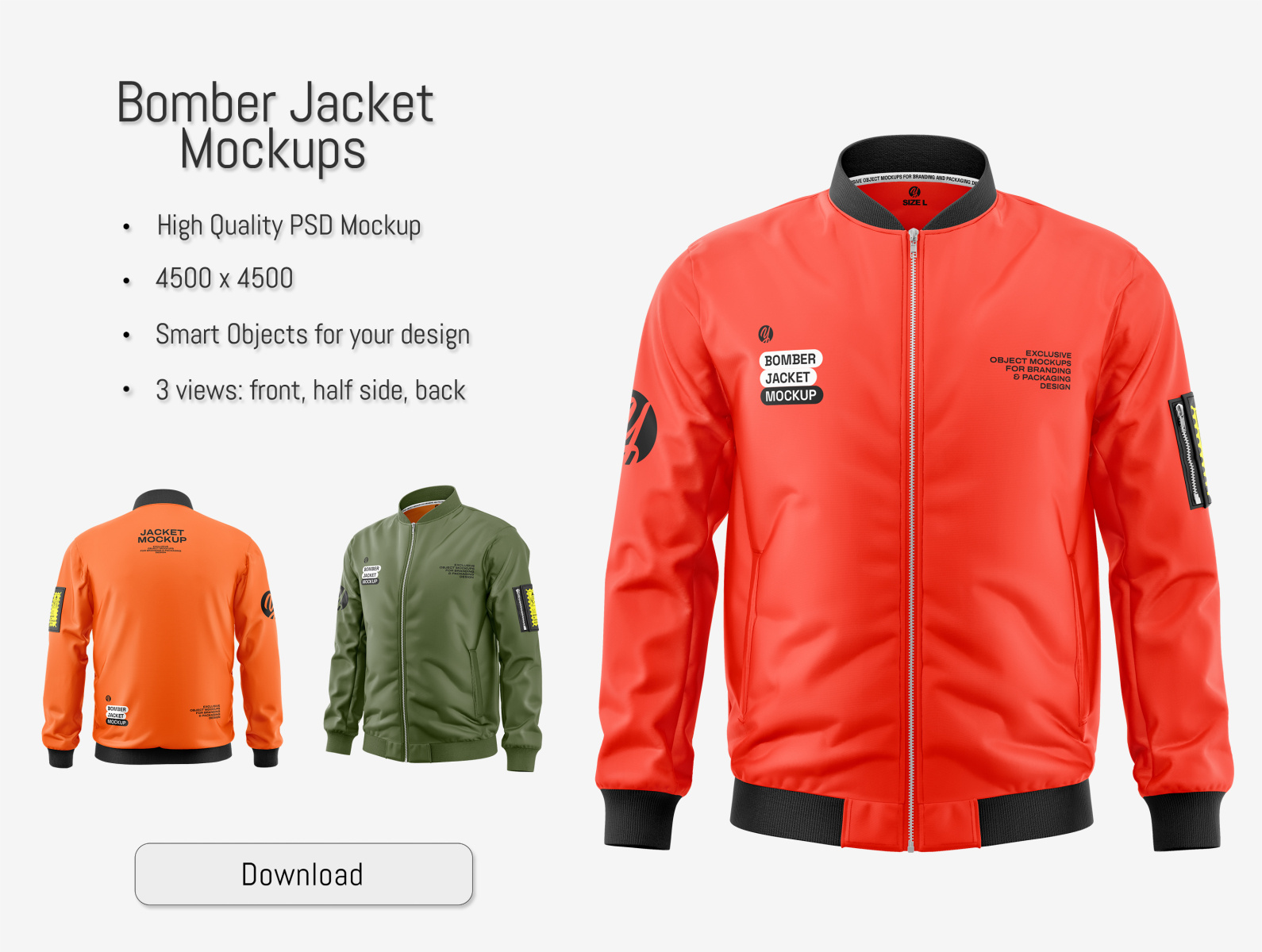 Bomber Jacket Mockup PSD By AG Mockups On Dribbble