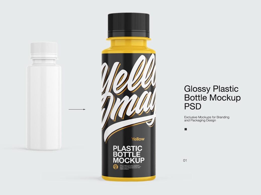 Download Littel Plastic Bottle Mock Up By Andrey Gapon On Dribbble PSD Mockup Templates