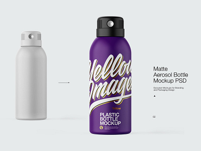 Aerosol bottle mock-up