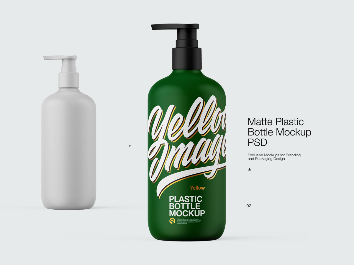 Download Plastic Bottle With Pump Mock Up By Andrey Gapon On Dribbble