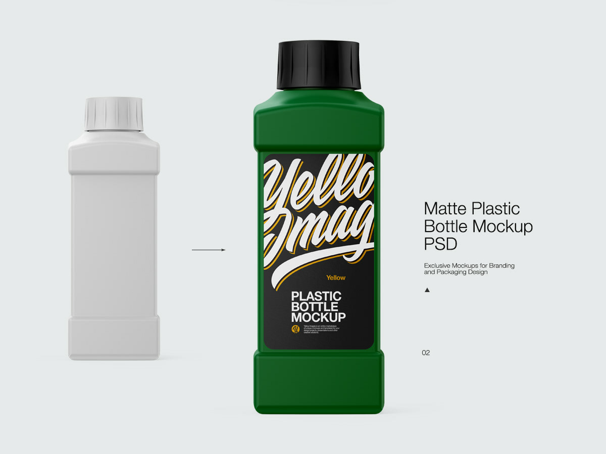 Download Plastic Bottle Mock Up By Andrey Gapon On Dribbble PSD Mockup Templates