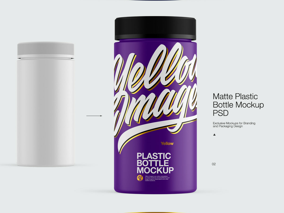 Download Plastic Bottle Mock Up By Andrey Gapon On Dribbble PSD Mockup Templates