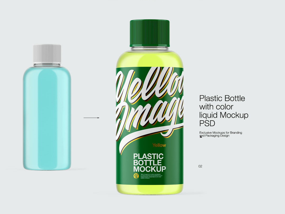 Download Plastic Bottle Mock Up By Andrey Gapon On Dribbble PSD Mockup Templates