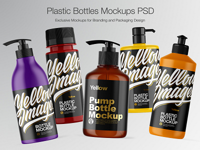 Plastic Bottles Mockups 3d 3d bottle bottle bottle design bottle label design icon illustration logo mock up mock up mockup mockup design mockupdesign mockups pack package real smartobject visualization