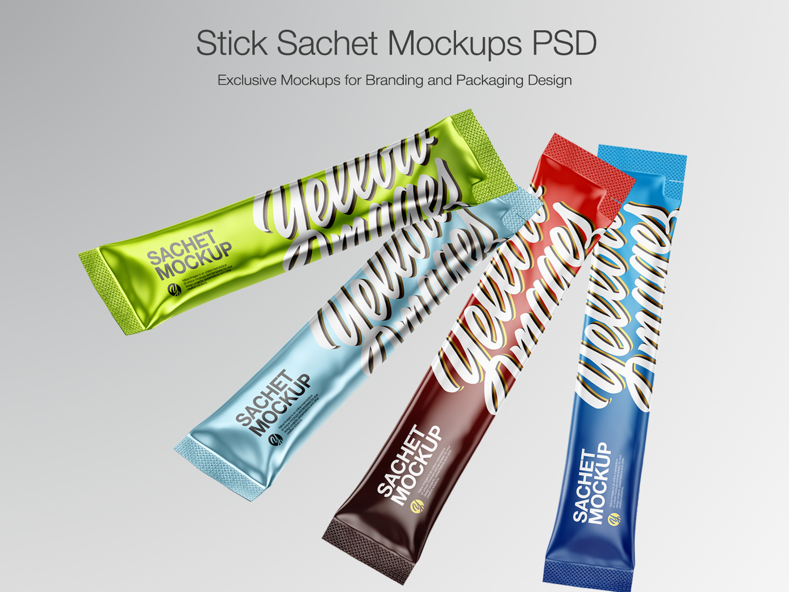 Download Stick Sachet Mockups By Andrey Gapon On Dribbble Yellowimages Mockups