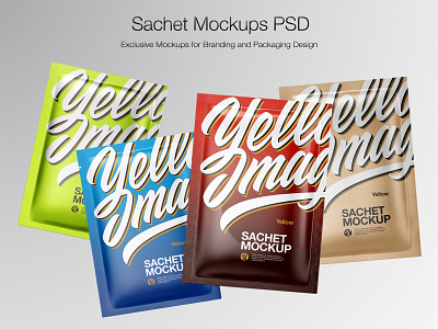 Download Sachet Designs Themes Templates And Downloadable Graphic Elements On Dribbble PSD Mockup Templates