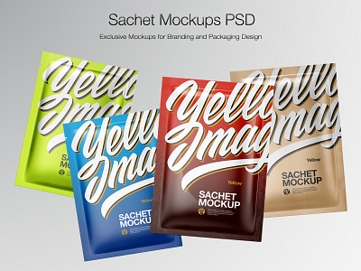 Sachet Mockup 3d branding design icon illustration logo mock up mock up mockup mockup design mockupdesign pack package real sachet sachetmockup smartobject softpack typography visualization