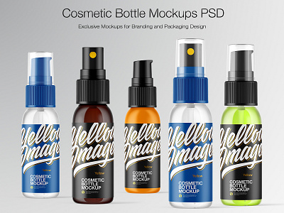 Cosmetic Spray Bottle Mockup