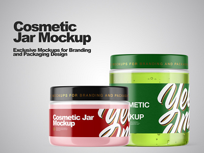 Cosmetic Jar Mockup 3d branding branding design design mock up mockup mockup design mockupdesign pack visualization
