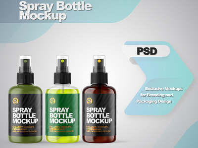 Spay Bottles Mockups 3d branding design logo mockup mockup design mockupdesign pack package visualization