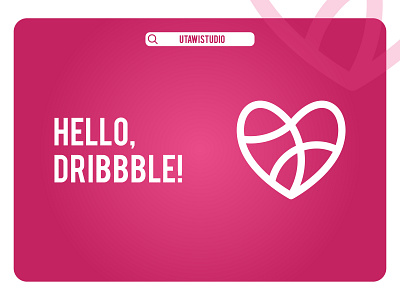 Hello, Dribbble! app branding clean debuts design flat icon illustration illustrator logo minimal type ui ux vector web