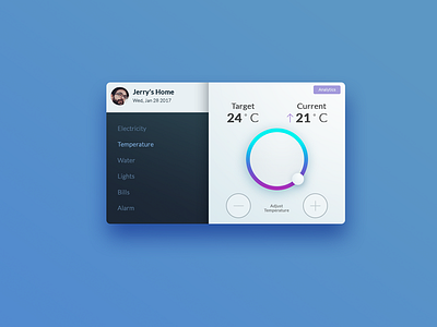 Day 021 - Home monitoring dashboard UI