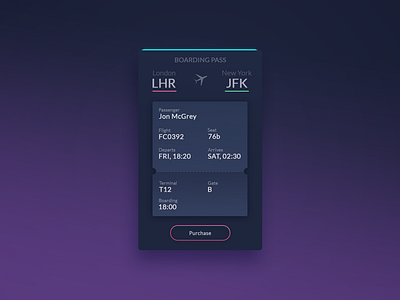 Day 024 - Boarding pass app development boarding pass ui ui ux