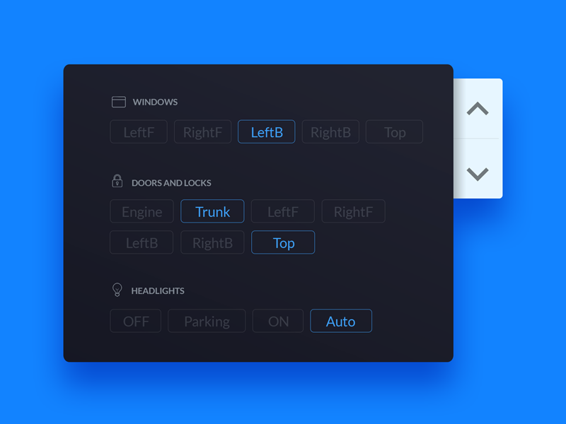 Day 034 - Car interface by Andrei Gaspar on Dribbble