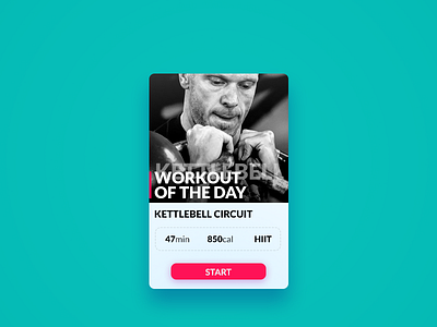 Day 62 - Workout of the day app development ui ux workout ui