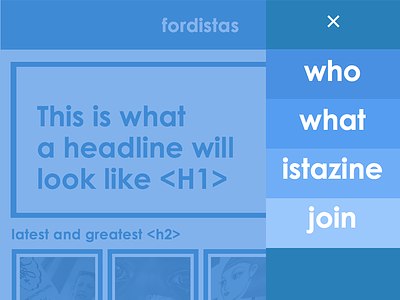 Fordistas site redesign concept fordistas futura material-design navigation typography web