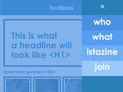 Fordistas site redesign concept fordistas futura material design navigation typography web