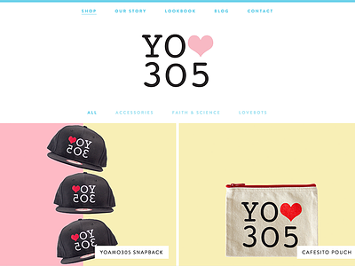 Yolove305 e-shop e-commerce local shop yoamo305