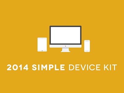 2014 Simple Device Kit browsers devices displays flat kit mobile simple tablets ux