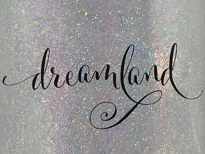 Dreamland Dribbble dreamland logo nail polish typography visual identity
