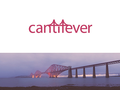 Cantilever Bridge brand bridge cantilever construction engineering logo wordmark