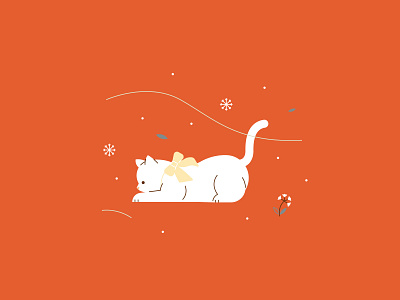Cozy Winter | Winter Weather cat cat illustration cozy flat design illustration kitty vector winter