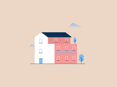 Just a house flat flat design home house house illustration illustration vector