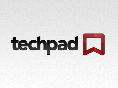 TechPad Logo arrow black logo maroon pad red square tech technology