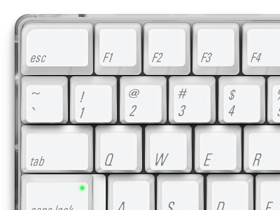 Old Mac Keyboard Keys 2 3d apple glow green grey keyboard keys mac old plastic
