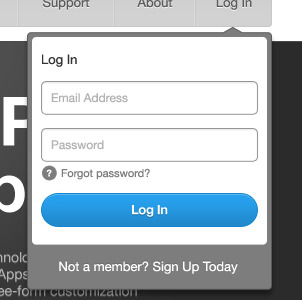 Login Dropdown Updated By Alden Haley On Dribbble