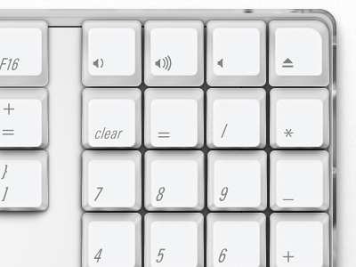 Old Mac Keyboard Num Pad keyboard mac num numbers old pad plastic realistic