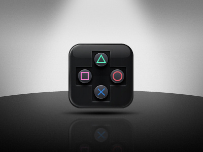 Playstation iOS Icon button circle controller icon photoshop playstation ps ps3 square triangle vector x