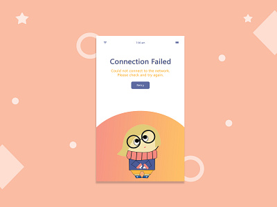 Connection Failed app mobile uiux photoshop ui