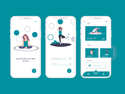 Yoga app cool cool colors cool design coolapp illustraion illustrator meditation relax simple simple clean interface simple design simple illustration ui uidesign uiux uxdesign yoga yoga app