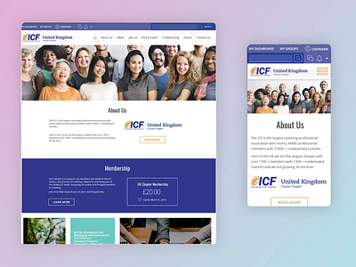 The UK ICF custom ecommerce laravel membership php ui ux website development zoom