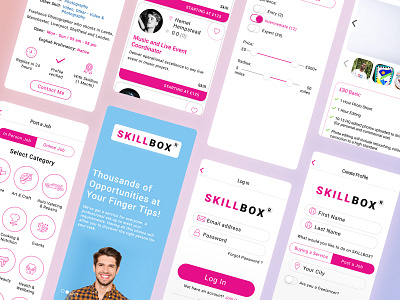 Skillbox mobile website designs