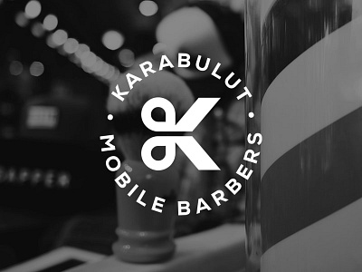 Karabulut Mobile Barbers barber logo design mobile