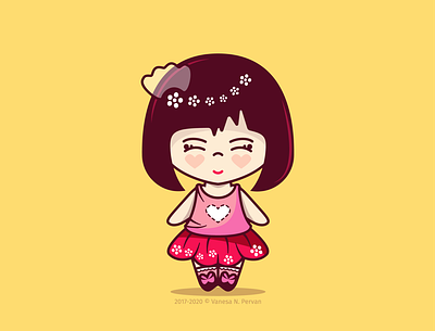 Ybunny character cute girl illustration