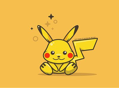 Pika Pika Pikachu animal cute illustration pika pikachu pokemon vector