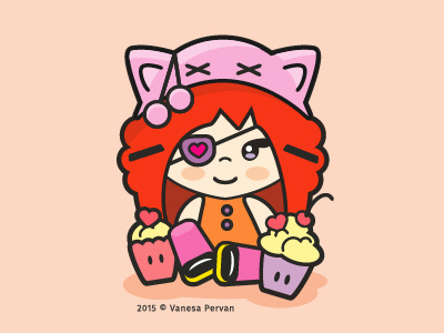 Belu character cute girl illustration