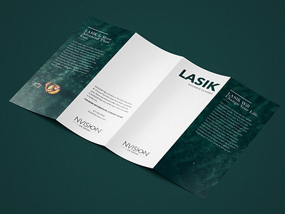 LASIK Gatefold Brochure brand and identity brochure design full bleed indesign texture typography