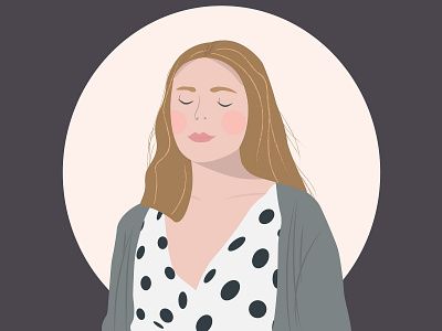 Self-Portrait adobeillustrator calm illustration illustration art illustrator pastel pastel colors portrait portrait art portrait illustration selfportrait simple illustration