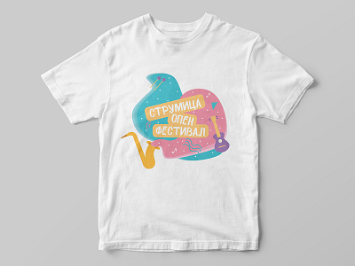 Main Festival T-shirt adobeillustrator colorful design festival illustration illustrator instruments minimal music music festival simple summer tshirt art tshirt design