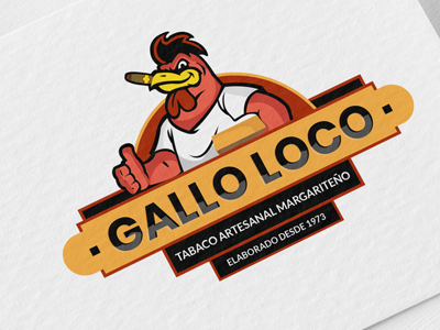 Gallo Loco illustration logodesign
