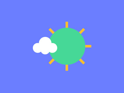 Weather Icon clouds icons illustration sun vector weather