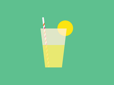 Cold Drink cold drink food glass icon illustration lemonade straw vector