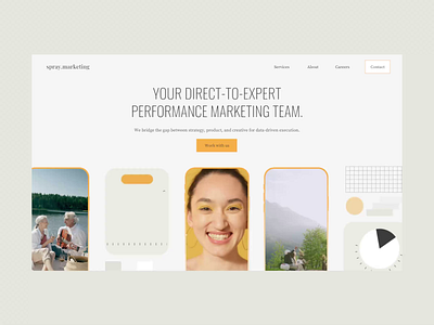 Spray Marketing art direction design illustration motion ui ux video web webflow